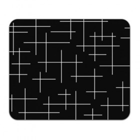 Коврик прямоугольный с принтом Geometric (2) в Ухте, натуральный каучук | размер 230 х 185 мм; запечатка лицевой стороны | geometric | белый | геометрик | линии | текстура | чёрный