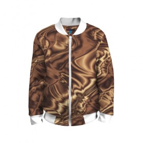 Детский бомбер 3D с принтом Роскошь в Ухте, 100% полиэстер | застегивается на молнию, по бокам два кармана без застежек, мягкие манжеты, по низу бомбера и на воротнике — эластичная резинка | 