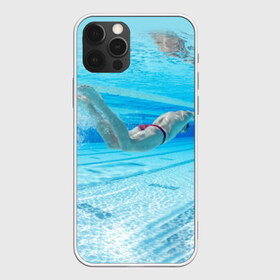 Чехол для iPhone 12 Pro Max с принтом swimmer в Ухте, Силикон |  | Тематика изображения на принте: пловец
