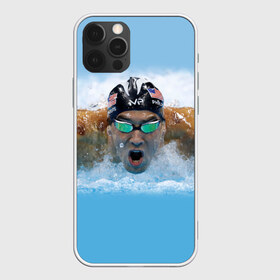 Чехол для iPhone 12 Pro Max с принтом swimmer в Ухте, Силикон |  | Тематика изображения на принте: пловец