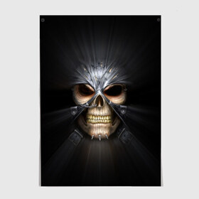 Постер Скелет в маске: в Ухте, 100% бумага
 | бумага, плотность 150 мг. Матовая, но за счет высокого коэффициента гладкости имеет небольшой блеск и дает на свету блики, но в отличии от глянцевой бумаги не покрыта лаком | warhammer | хаос | череп