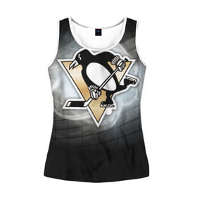Женская майка 3D Хоккей 1: в Ухте, 100% полиэстер | круглая горловина, прямой силуэт, длина до линии бедра | nhl | stanley cup |  pittsburgh penguins | кросби | кубок стенли | кубок стэнли | малкин | нхл | пингвинс | питтсбург пингвинз | сидни кросби | хоккей | хоккейный клуб