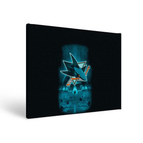 Холст прямоугольный с принтом Хоккей 4 в Ухте, 100% ПВХ |  | nhl | sharks | stanley cup |  san jose sharks | кубок стенли | кубок стэнли | нхл | сан хосе | сан хосе шаркс | хоккей | хоккейный клуб | шаркс