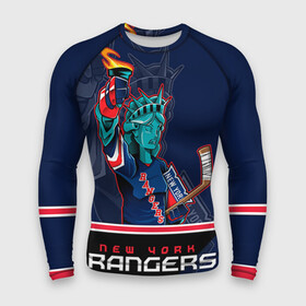 Мужской рашгард 3D с принтом New York Rangers в Ухте,  |  | Тематика изображения на принте: new york rangers | nhl | stanley cup | кубок стенли | кубок стэнли | нхл | нью йорк рейнджерс | нью йорк рейнджеры | рейнджеры | хоккей | хоккейный клуб