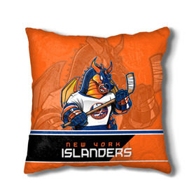 Подушка 3D с принтом New York Islanders в Ухте, наволочка – 100% полиэстер, наполнитель – холлофайбер (легкий наполнитель, не вызывает аллергию). | состоит из подушки и наволочки. Наволочка на молнии, легко снимается для стирки | new york islanders | nhl | stanley cup | айлендерс | кубок стенли | кубок стэнли | кулемин | нхл | нью йорк айлендерс | хоккей | хоккейный клуб
