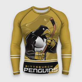 Мужской рашгард 3D с принтом Pittsburgh Penguins в Ухте,  |  | Тематика изображения на принте: nhl | pittsburgh penguins | stanley cup | кросби | кубок стенли | кубок стэнли | малкин | нхл | пингвинс | питтсбург пингвинз | сидни кросби | хоккей | хоккейный клуб