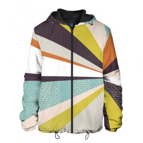 Мужская куртка 3D с принтом LOW POLY в Ухте, ткань верха — 100% полиэстер, подклад — флис | прямой крой, подол и капюшон оформлены резинкой с фиксаторами, два кармана без застежек по бокам, один большой потайной карман на груди. Карман на груди застегивается на липучку | геометрия | стиль | треугольники