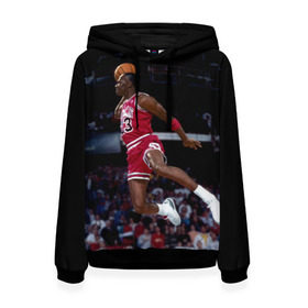 Женская толстовка 3D с принтом Michael Jordan в Ухте, 100% полиэстер  | двухслойный капюшон со шнурком для регулировки, мягкие манжеты на рукавах и по низу толстовки, спереди карман-кенгуру с мягким внутренним слоем. | michael jordan | баскетбол | майкл джордан | нба