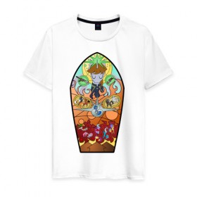 Мужская футболка хлопок Великий Герой: в Ухте, 100% хлопок | прямой крой, круглый вырез горловины, длина до линии бедер, слегка спущенное плечо. |