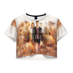 Женская футболка 3D укороченная Limitless Сериал: в Ухте, 100% полиэстер | круглая горловина, длина футболки до линии талии, рукава с отворотами | limitless | области | области тьмы | тьмы