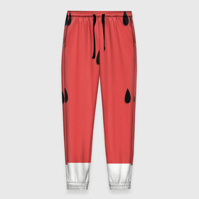 Мужские брюки 3D с принтом Арбуз в Ухте, 100% полиэстер | манжеты по низу, эластичный пояс регулируется шнурком, по бокам два кармана без застежек, внутренняя часть кармана из мелкой сетки | 