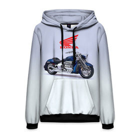 Мужская толстовка 3D с принтом Honda 4 в Ухте, 100% полиэстер | двухслойный капюшон со шнурком для регулировки, мягкие манжеты на рукавах и по низу толстовки, спереди карман-кенгуру с мягким внутренним слоем. | honda | moto | мото | мотоцикл | мотоциклы | хонда