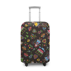 Чехол для чемодана 3D с принтом Стикеры в Ухте, 86% полиэфир, 14% спандекс | двустороннее нанесение принта, прорези для ручек и колес | Тематика изображения на принте: веселое | стикер