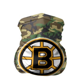Бандана-труба 3D с принтом Bruins Camouflage в Ухте, 100% полиэстер, ткань с особыми свойствами — Activecool | плотность 150‒180 г/м2; хорошо тянется, но сохраняет форму | boston bruins | camouflage | hockey | nhl | нхл | хоккей