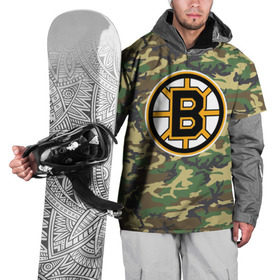 Накидка на куртку 3D с принтом Bruins Camouflage в Ухте, 100% полиэстер |  | boston bruins | camouflage | hockey | nhl | нхл | хоккей