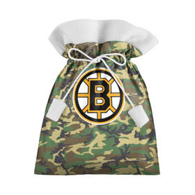 Подарочный 3D мешок с принтом Bruins Camouflage в Ухте, 100% полиэстер | Размер: 29*39 см | boston bruins | camouflage | hockey | nhl | нхл | хоккей