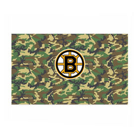 Бумага для упаковки 3D с принтом Bruins Camouflage в Ухте, пластик и полированная сталь | круглая форма, металлическое крепление в виде кольца | boston bruins | camouflage | hockey | nhl | нхл | хоккей