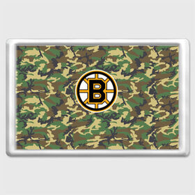 Магнит 45*70 с принтом Bruins Camouflage в Ухте, Пластик | Размер: 78*52 мм; Размер печати: 70*45 | boston bruins | camouflage | hockey | nhl | нхл | хоккей