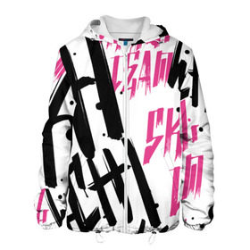 Мужская куртка 3D с принтом Kai Wachi в Ухте, ткань верха — 100% полиэстер, подклад — флис | прямой крой, подол и капюшон оформлены резинкой с фиксаторами, два кармана без застежек по бокам, один большой потайной карман на груди. Карман на груди застегивается на липучку | dubstep | skull | team | trap