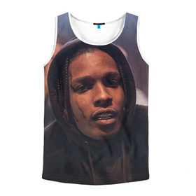 Мужская майка 3D с принтом Asap Rocky в Ухте, 100% полиэстер | круглая горловина, приталенный силуэт, длина до линии бедра. Пройма и горловина окантованы тонкой бейкой | Тематика изображения на принте: aap | asap | rocky | rokki | rokky | асап | роки | рокки | эйсэп