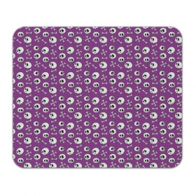 Коврик прямоугольный Узор из черепушек: в Ухте, натуральный каучук | размер 230 х 185 мм; запечатка лицевой стороны | halloween | кости | мертвец | скилет | ужасы | хэллоуин | череп