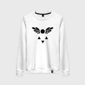 Женский свитшот хлопок Руна Дельта: в Ухте, 100% хлопок | прямой крой, круглый вырез, на манжетах и по низу широкая трикотажная резинка  | undertale | руна дельта