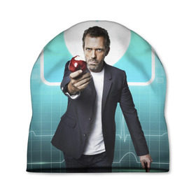 Шапка 3D с принтом Хаус в Ухте, 100% полиэстер | универсальный размер, печать по всей поверхности изделия | врачи | грегори хаус | доктор хаус | кино | сериалы | тв