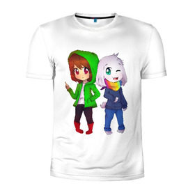 Мужская футболка 3D спортивная с принтом Undertale в Ухте, 100% полиэстер с улучшенными характеристиками | приталенный силуэт, круглая горловина, широкие плечи, сужается к линии бедра | Тематика изображения на принте: азриэль | чара