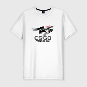 Мужская футболка премиум с принтом cs:go - Mirage graffity в Ухте, 92% хлопок, 8% лайкра | приталенный силуэт, круглый вырез ворота, длина до линии бедра, короткий рукав | Тематика изображения на принте: awp | coldzera | cs | csgo | graffity | mirage | sk | го | кс