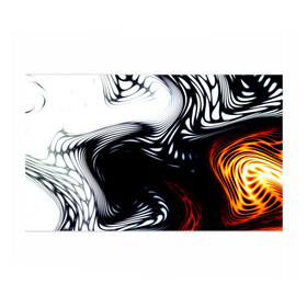 Бумага для упаковки 3D abrupt: в Ухте, пластик и полированная сталь | круглая форма, металлическое крепление в виде кольца | белый | разводы | черный