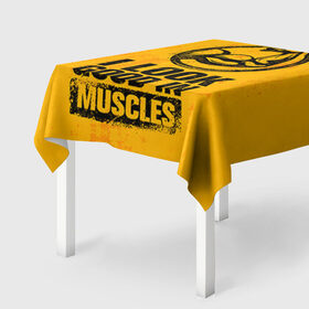 Скатерть 3D с принтом Bodybuilding в Ухте, 100% полиэстер (ткань не мнется и не растягивается) | Размер: 150*150 см | Тематика изображения на принте: 
