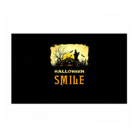 Бумага для упаковки 3D с принтом Smile в Ухте, пластик и полированная сталь | круглая форма, металлическое крепление в виде кольца | halloween | замок | летучая мышь | луна | праздник | привидение | тыква | хэллоуин