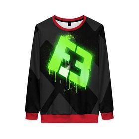 Женский свитшот 3D с принтом cs:go - Flipsid3 (Black collection) в Ухте, 100% полиэстер с мягким внутренним слоем | круглый вырез горловины, мягкая резинка на манжетах и поясе, свободная посадка по фигуре | cs | csgo | flipsid3 | го | кс