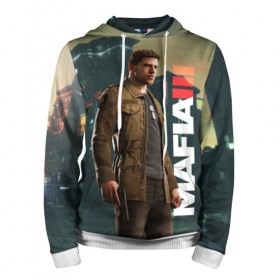 Мужская толстовка 3D с принтом Mafia 3 в Ухте, 100% полиэстер | двухслойный капюшон со шнурком для регулировки, мягкие манжеты на рукавах и по низу толстовки, спереди карман-кенгуру с мягким внутренним слоем. | mafia | мафия