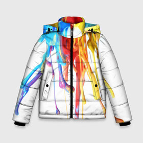Зимняя куртка для мальчиков 3D с принтом Краска в Ухте, ткань верха — 100% полиэстер; подклад — 100% полиэстер, утеплитель — 100% полиэстер | длина ниже бедра, удлиненная спинка, воротник стойка и отстегивающийся капюшон. Есть боковые карманы с листочкой на кнопках, утяжки по низу изделия и внутренний карман на молнии. 

Предусмотрены светоотражающий принт на спинке, радужный светоотражающий элемент на пуллере молнии и на резинке для утяжки | luxury | premium | vip | краска | премиум | эксклюзив