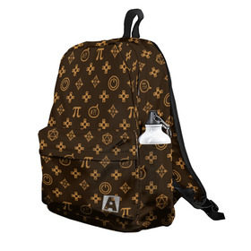 Рюкзак 3D с принтом Geek в Ухте, 100% полиэстер | лямки с регулируемой длиной, сверху петелька, чтобы рюкзак можно было повесить на вешалку. Основное отделение закрывается на молнию, как и внешний карман. Внутри два дополнительных кармана, один из которых закрывается на молнию. По бокам два дополнительных кармашка | game | geek | ботан | бренд | гик | игры | комикс | мода | пародия | пи