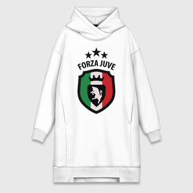 Платье-худи хлопок с принтом Forza Juventus в Ухте,  |  | forza | juventus | футбол