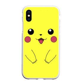 Чехол для iPhone XS Max матовый Пикачу: в Ухте, Силикон | Область печати: задняя сторона чехла, без боковых панелей | pokemon | pokemon go | анимэ | пикачу | покемон гоу | покемоны