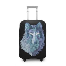 Чехол для чемодана 3D с принтом Седой волк в Ухте, 86% полиэфир, 14% спандекс | двустороннее нанесение принта, прорези для ручек и колес | взгляд | волк | животные | лес | охота | природа | хищник