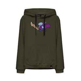 Мужская толстовка хлопок с принтом Фан Арк Варден в Ухте, френч-терри, мягкий теплый начес внутри (100% хлопок) | карман-кенгуру, эластичные манжеты и нижняя кромка, капюшон с подкладом и шнурком | arc warden | dota2