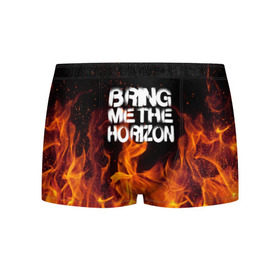 Мужские трусы 3D с принтом Bring Me The Horizon в Ухте, 50% хлопок, 50% полиэстер | классическая посадка, на поясе мягкая тканевая резинка | rok | sempiternal | музыка | рок