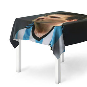 Скатерть 3D с принтом Leo Messi в Ухте, 100% полиэстер (ткань не мнется и не растягивается) | Размер: 150*150 см | Тематика изображения на принте: fc barcelona | football | lionel messi | messi | аргентина | барса | лео месси | фк барселона | футбол