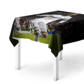 Скатерть 3D Роналдо: в Ухте, 100% полиэстер (ткань не мнется и не растягивается) | Размер: 150*150 см | real madrid | ronaldo | реал мадрид | роналдо | футбол | футболист