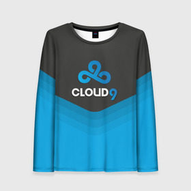 Женский лонгслив 3D с принтом Cloud 9 Uniform в Ухте, 100% полиэстер | длинные рукава, круглый вырез горловины, полуприлегающий силуэт | counter strike | cs go | swat | terrorist | контр страйк | кс го | спецназ