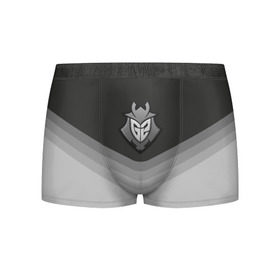 Мужские трусы 3D с принтом G2 Esports Uniform в Ухте, 50% хлопок, 50% полиэстер | классическая посадка, на поясе мягкая тканевая резинка | counter strike | cs go | g2 esports | swat | terrorist | г2 еспорт | контр страйк | кс го | спецназ