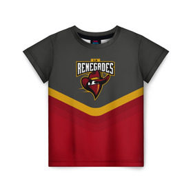 Детская футболка 3D с принтом Renegades Uniform в Ухте, 100% гипоаллергенный полиэфир | прямой крой, круглый вырез горловины, длина до линии бедер, чуть спущенное плечо, ткань немного тянется | counter strike | cs go | renegades | swat | terrorist | контр страйк | кс го | спецназ