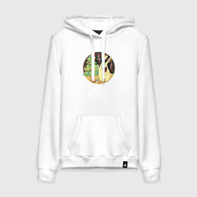 Женская толстовка хлопок с принтом Зайка в Ухте, френч-терри, мягкий теплый начес внутри (100% хлопок) | карман-кенгуру, эластичные манжеты и нижняя кромка, капюшон с подкладом и шнурком | 