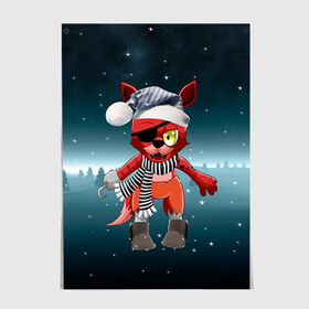 Постер с принтом Five Nights At Freddys в Ухте, 100% бумага
 | бумага, плотность 150 мг. Матовая, но за счет высокого коэффициента гладкости имеет небольшой блеск и дает на свету блики, но в отличии от глянцевой бумаги не покрыта лаком | fnaf | freddy | бонни | медведь | мишка | фнаф | фокси | фредди