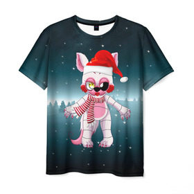 Мужская футболка 3D с принтом Five Nights At Freddy`s в Ухте, 100% полиэфир | прямой крой, круглый вырез горловины, длина до линии бедер | Тематика изображения на принте: fnaf | freddy | бонни | медведь | мишка | фнаф | фокси | фредди