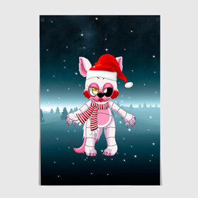 Постер с принтом Five Nights At Freddys в Ухте, 100% бумага
 | бумага, плотность 150 мг. Матовая, но за счет высокого коэффициента гладкости имеет небольшой блеск и дает на свету блики, но в отличии от глянцевой бумаги не покрыта лаком | fnaf | freddy | бонни | медведь | мишка | фнаф | фокси | фредди